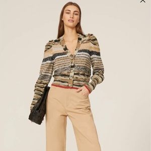 Veronica Beard multi stripe cardigan